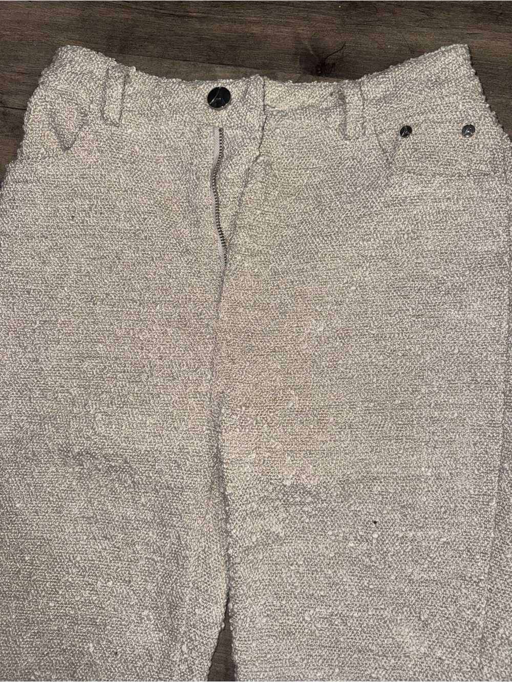 Manière De Voir Bouclé Wide Leg Trousers Cream Tweed Old Money UK 6 US 2 - Picture 7 of 10